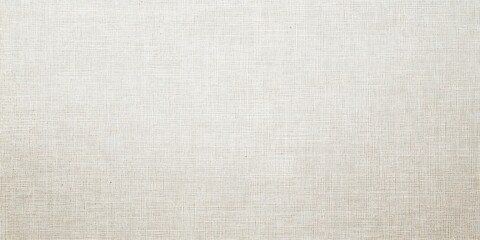Woven beige linen fabric showing texture and simple pattern