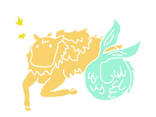 Clip art of Capricorn