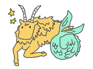 Clip art of Capricorn