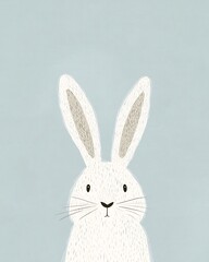 Obraz premium polar bear flat illustration minimal modern drawing