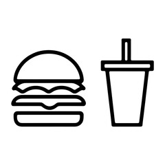 fast food icon isolated PNG transparent