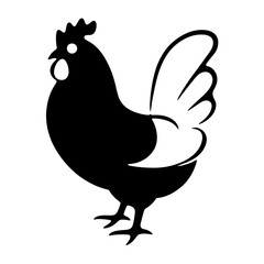 chicken icon isolated PNG transparent