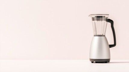 sleek modern kitchen against plain white background with ample copy space highlighting its minimalist design