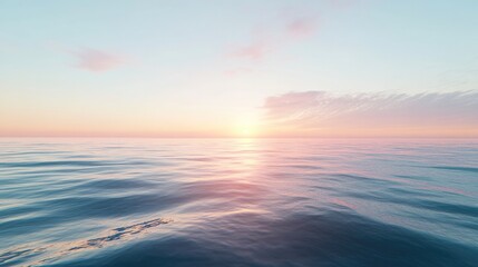 Fototapeta premium tranquil coastal scenery with soothing waves lapping rhythmically illustrating calming essence of ambient music gentle