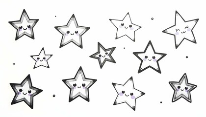 Obraz premium seamless pattern with stars