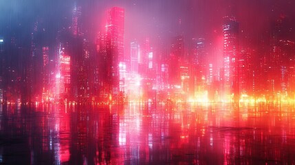 Obraz premium Sleek modern technical difficulties screen featuring minimalist glitch effects and vibrant, colorful digital distortions for futuristic visual appeal