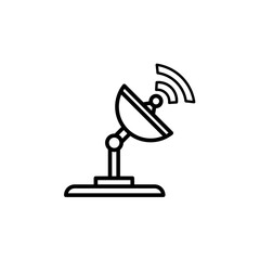 Parabolic Antenna line icon