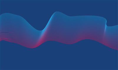 Modern abstract color flow line wavy background illustration