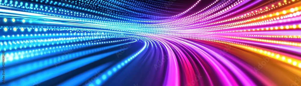 Aufkleber abstract colorful light tunnel background with motion blur and gradient