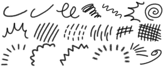 Obraz premium Set of effect lines