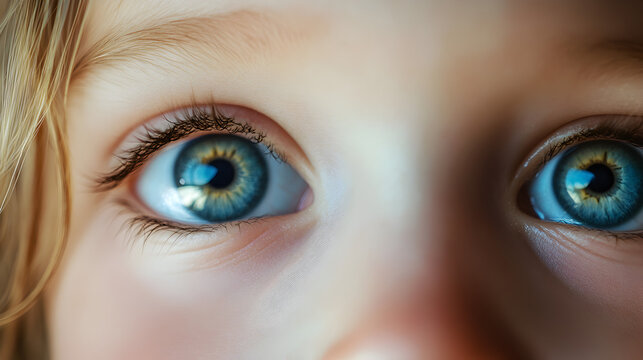 of a child's wide eyes, filled with wonder and curiosity 