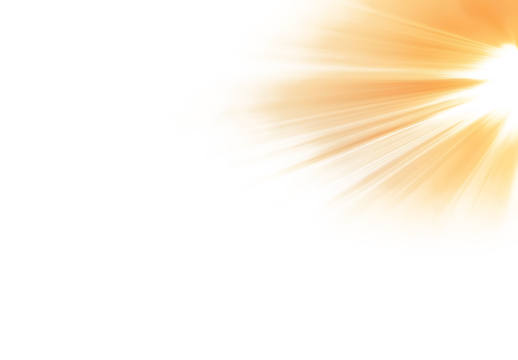 Overlays, overlay, light transition, effects sunlight, lens flare, light leaks sun rays light overlays yellow flare glow isolated on transparent backgrounds for design. AI generate.