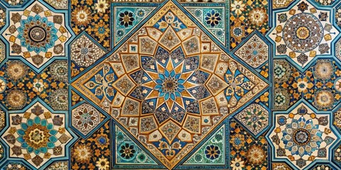 Intricate Geometric Patterns with Mosaic Tiles