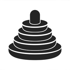 baby toy Silhouette vector illustration