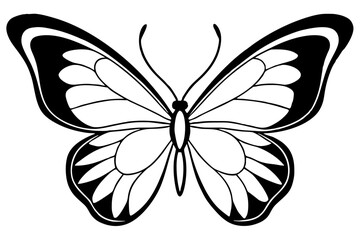 Butterflies Silhouette vector illustration