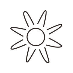 sun vector icon, sunrise, sunshine