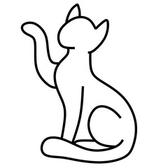 cat vector icon. Animal Vector