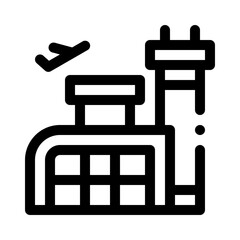 Airport Terminal Building line icon