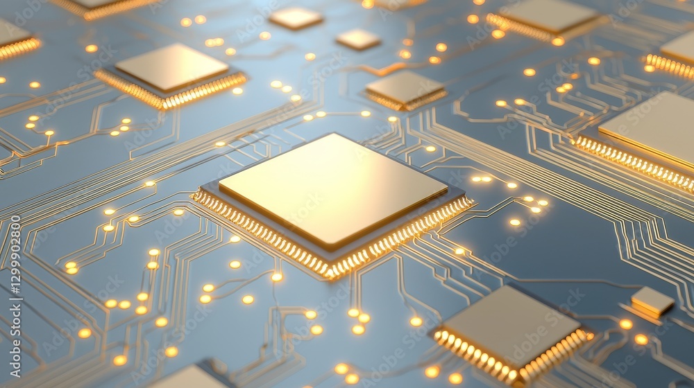 Poster intricate closeup, exploring the complex world of computer circuitry and electronic components