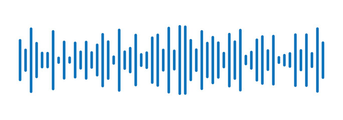 Voice audio message. Radio sound waves. Music audio track waveform. Vector isolated illustration eps 888. sound wave icon.