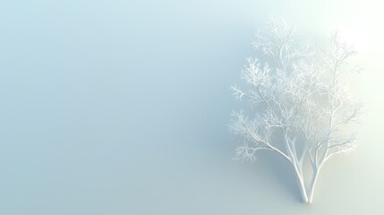 Majestic snowkissed tree, a captivating winter wonderland scene