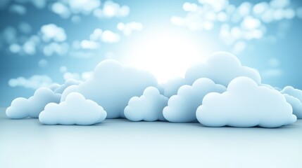 Radiant sunbeams piercing through a dramatic cloudscape in the sky bright