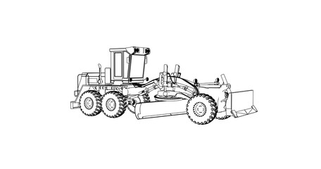 car hand drawing and sketch black and white.