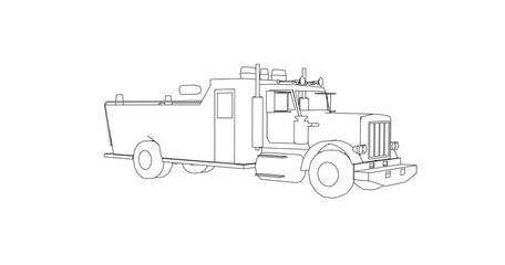 car hand drawing and sketch black and white.