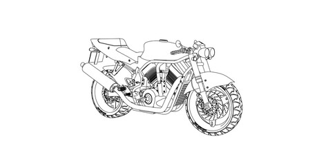 motorcycle vector illustration