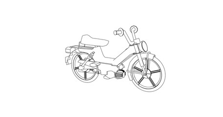 bicycle isolated on white background