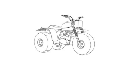 bicycle isolated on white background