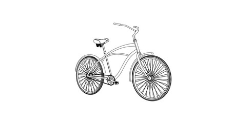 Fototapeta premium car hand drawing and sketch black and white.