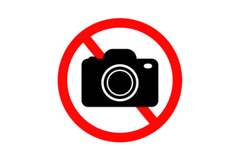 カメラ撮影禁止のアイコン2