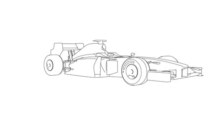 Obraz premium car hand drawing and sketch black and white. 