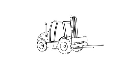 car hand drawing and sketch black and white.	