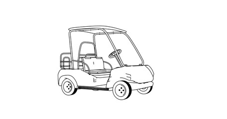 Naklejka premium car hand drawing and sketch black and white. 