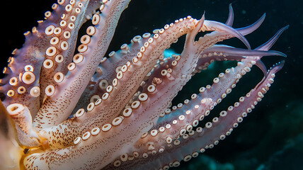 Obraz premium Colorful Octopus: A Dive into Marine Life and Biodiversity of Exotic Cephalopods