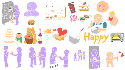 Valentine's Day Illustration Set