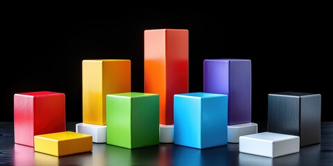 colorful Minimalistic Photo with copy space, 