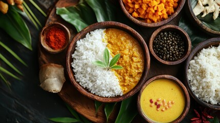 Delicious Indian curry served with rice. Perfect for illustrating articles on food, culture, or healthy eating.