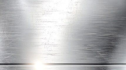 Obraz premium A silver metal surface with a lot of scratches and dents. generated using AI