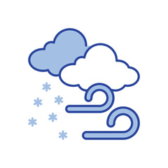 Blizzard Icon vector stock illustration