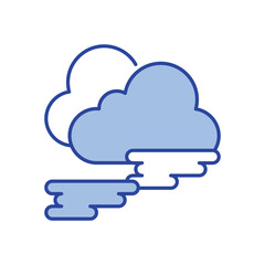 Fog Icon vector stock illustration