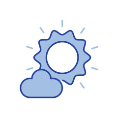 Sun Icon vector stock illustration