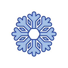 Snowflake  Icon vector stock illustration