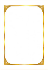 New Year Chinese Style Retro Gold Border