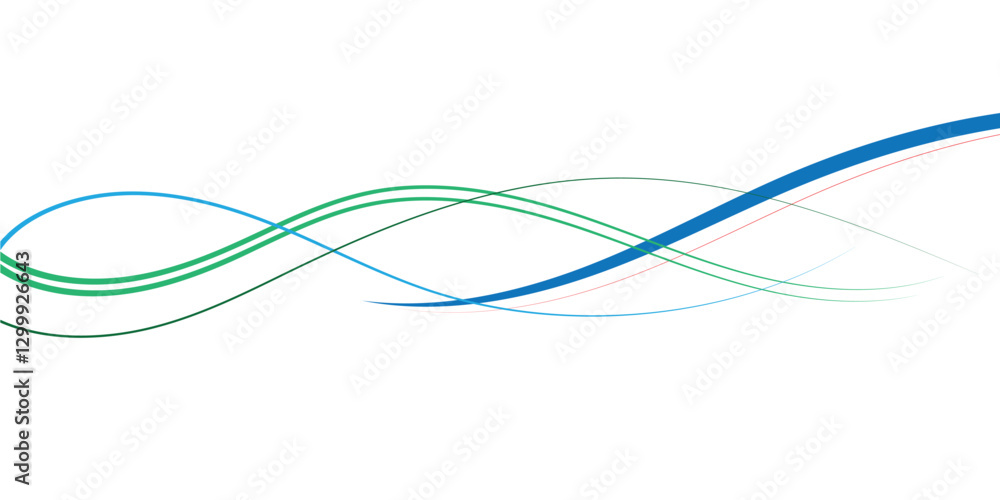 Poster this image showcases a dynamic abstract design featuring multiple flowing lines in varying shades of