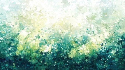 Obraz premium Lush green forest, sunlight dappling leaves, peaceful nature scene, background for design