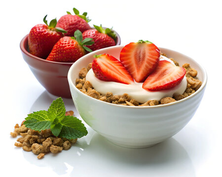 strawberries and cream - Powered by Adobe