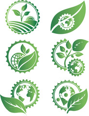 Green Eco-Friendly Logo Pack